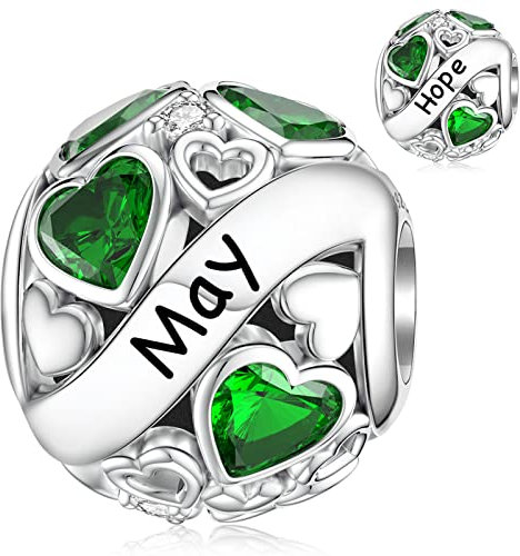 Mai Charm for Pandora Charms Geburtsstein Sterling Silber Geburtstags Geschenk