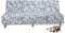 Jinayana Clic Clac Sofahusse, Polyester-Sofa-Sitzbezüge ohne Armlehnen 3 Sitzers（Schwarze Blätter Lila Blau