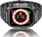Amznew Bracelet Apple Watch en acier inoxydable avec étui Compatible avec Apple Watch Ultra 49mm, Bracelets iWatch en métal pour hommes, Gris spatial