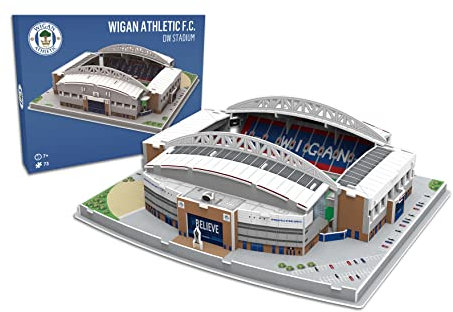 Pro Lion 3D Jigsaw Puzzle of Wigan Athletic Stadium - 73 Pieces | Home of Wigan Athletic | English League FC Football Puzzle Gifts for Adults & Kids Aged 8 & Up | Games for Creative Fans