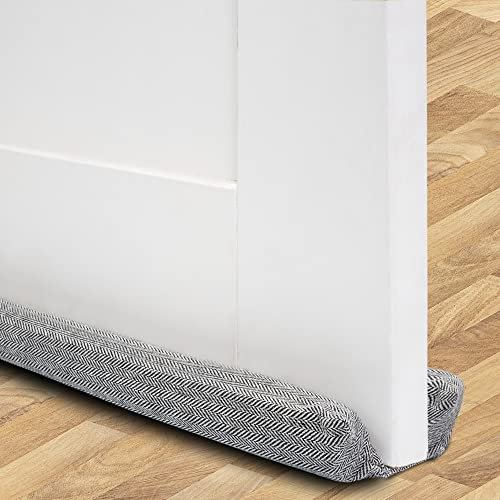 Tanness Door Draft Excluder - Double-Sided Draught Excluder for Doors - Door Draft Stopper - Draught Excluder Cushion