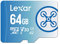 Lexar Fly 64GB Micro SD Card, microSDXC UHS-I Flash Memory Card, Up to 160MB/s Read, U3, Class 10, V30, A2, High-Speed TF Card for DJI Drone and Action Camera (LMSFLYX064G-BNNAA)