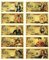 6UH8MB Japanese Anime One Piece Edition Lesezeichen, Sammlerstücke, Banknoten und Geschenke (10 Stück) Japanische Anime One Piece Edition Lesezeichen, Sammlerstücke, Geldscheine und Geschenke (10