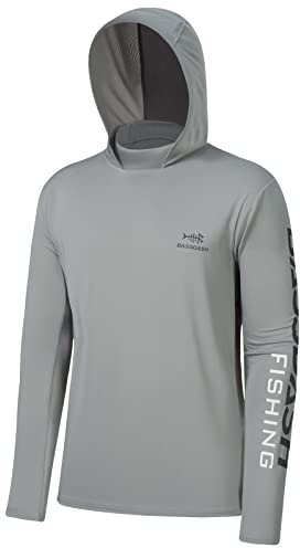 Bassdash Herren Kapuzenpullover Shirt Sonnenschutz UPF50+ UV Pullover Langarm Hoodie für Angeln Rash Guard