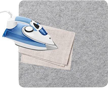 Bügelunterlage Pressmatte | Leichte Wollfilz-Bügelmatte für hochtemperaturbeständiges Pressen – praktische Bügelmatte für Bastelarbeiten, Alltagskleidung und Nähzubehör Zorq