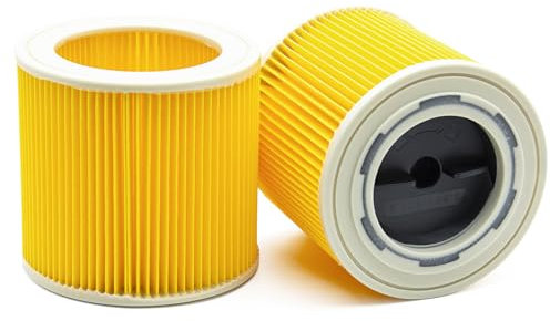 2x Patronenfilter KFI 3310 kompatibel mit Kärcher KWD1, KWD2, KWD3, SE4001, SE4002, WD2 Plus, WD 3-18, WD 2.xxx/3.xxx Nass-/Trockensauger und Waschsauger, 2.863-303.0