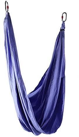 Aerial Yoga Hammock, Fabrics Material, Aerial Yoga SlingYoga Hammock Swing Chair and Yoga Hammock, Yoga Swing (PURPLE)