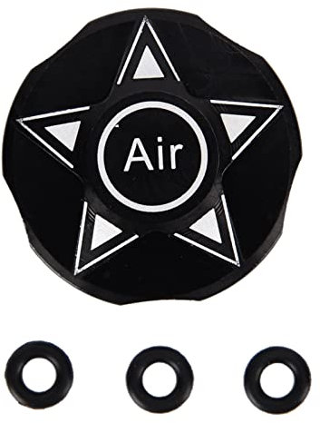 Bike Front Fork Cap,Aluminum Alloy Mountain Bike Front Fork Cover,Bicycle Suspension Fork Air Gas Value Shoulder Protector for Mountain Bike Road Bike MTB(black)