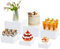 Acryl-Ständer für die Ausstellung, Acryl-Würfelbox, Dessert-Ständer mit hohlen Böden, 6 verschiedene Größen, Produkt-Erhöhungen für Party-Dekoration, 6 Stük (Weiß, 12,7, 15,2 x 17,8 x 20,3 x 22,9 cm)