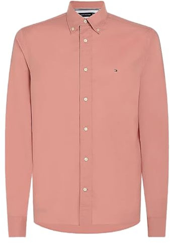 Tommy Hilfiger Flex Poplin RF Shirt Mw0Mw30934 Chemise L/S, Pink (Teaberry Blossom), M Homme