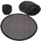 GREENADSCAPE 2pcs Portable Folding Hand Fans Round Foldable Dance Fans for Summer Lightweight Handheld for Weddings Festivals and Outdoor Use Black