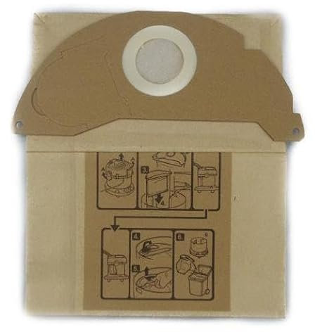 Sacchetti di ricambio in tessuto non tessuto per aspirapolvere robot Karcher A2000/A2003/A2004/A2014/A2024/A2054/A2064/A2074/S2500/WD2200/WD2210/WD2240/WD2250