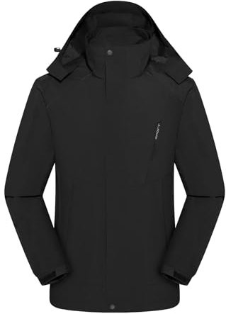 Jywmsc Veste Imperméable D'extérieur pour Hommes, Veste de Pluie de Randonnée, Veste à Coque avec Capuche pour La Pêche, Voyage, Coupe-vent en Plein Air