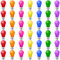 MZYOYO 42er Pack Bunte Glühbirnen E27,2W Farbige Glühbirne E27 LED Birne,E27 LED Bunt für Lichterkette,E27 Bunte Glühbirnen außen,Party,Weihnachten Deko,Rot Grün Blau Orange Gelb Rosa Violett