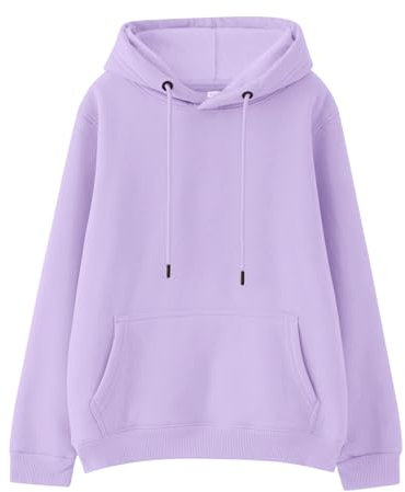 Generisch 2025 - Bambini Ragazze Ragazze Ragazzi Inverno Manica Lunga Borsa Con Cappuccio Top Felpa Vestiti Maglione Ragazza S 140, Lilla, 3-4 Jahre