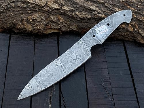 Jayger Handmade Kitchen Knife Blade | Vegitable Knife | Damascus Steel | Heat Treated | Shrap | (K-19)