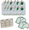 DL SERVICE Kit Risparmio per Folletto Vk 140/150 | 12 Sacchetti 12 Profumini 2 Griglie Motore, Pulizia e Manutenzione Folletto Vk 140/150 Compatibile