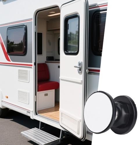 BOXOB RV Magnetic Door Catch, Strong Magnetic Door Holder for RV Camper Trailer No Drilling Motorhome Accessory (Black)