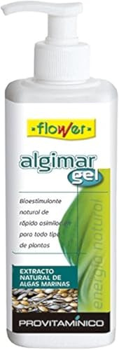 Flower - Abono Gel Concentrado Algimar | Extracto Natural de Algas Marinas | Bioestimulante para Plantas | Aplicación Directa, No Aplica Color, Tamaño 19x5.5x5.5 cm, Material Abono en Gel