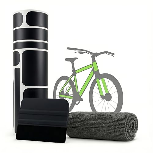 GD-Shield Film de protection pour cadre de vélo - Kit complet - Noir mat - VTT