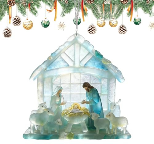 De Bethlehem - Dekoration zum Aufhängen, Marine, 2D, Christen für Geburtstag, Familientreffen, Winterfeier, Haus, Küche, Schlafzimmer, Wohnung, Weihnachtsdekoration