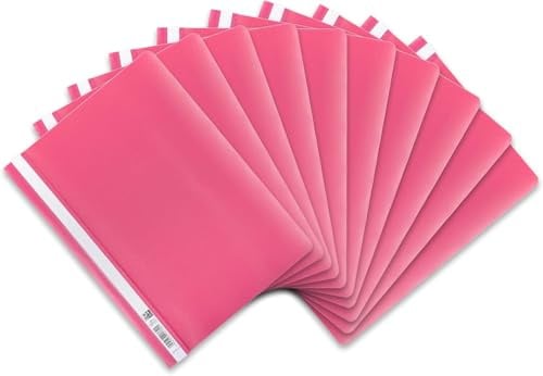 Oxford Schnellhefter A4, aus Kunststoff (pink, 20 Stück)