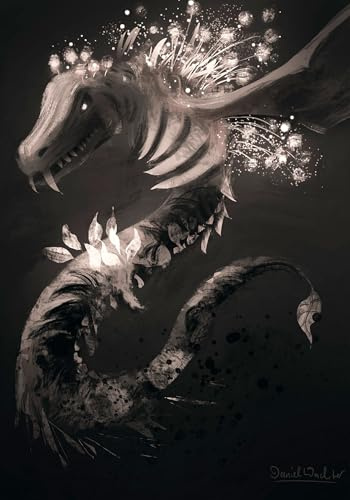 Premium Wandbilder – Moderne Kunst – Motive von Daniel Wachter – Viele Größen (30x40 bis 50x70 cm) – ausdrucksstarke Poster (Dragon Life/Death, 50x70 cm)