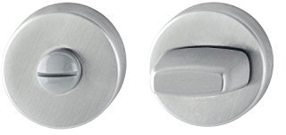 HOPPE Rund-Rosette Durchmesser 52 mm | Edelstahl matt | WC/Bad | 1 Paar, 1 Stück, 2347796