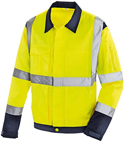 teXXor 4116-L Warnschutz-Jacke Davenport, Größe L, Warngelb/Marineblau
