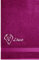 Lashuma Duschhandtuch 70x140, Badetuch Lila - Orchidee mit Tierzeichen Löwe, Serie: Linz