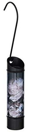 WENKO Humidificador Peony - Humidificador ambiental con motivo, para radiadores, Acero inoxidable, 5 x 20 x 5 cm, Negro