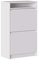 Iconico Home MIK Modern, Scarpiera Doppia profondità con 2 Ante e vano a Giorno, Ingresso, Guardaroba, Portaoggetti, 60x30xh99,5 cm, Bianco