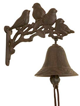 Kleine Glocke Vögel Wandglocke Vogel Türglocke aus Gusseisen Dekoration