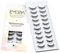 EMEDA 10 Paires Faux Cils d'Aspect Naturel, Cils Courts Et Doux 3D, Cils Vaporeux Cateye Pour Le Maquillage, Cils En Bande 100% Faits à La Main (A12)