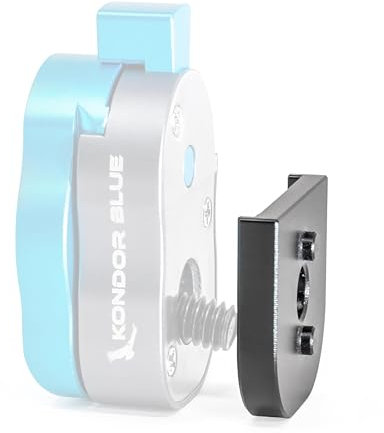 KONDOR BLUE Mini Quick Release Plate for Camera Tripod, Gimbal, Video Monitor, Magic Arm, Flash Bracket, Stabilizer | Arri 3/8 Mount and 1/4 Threads (SmallHD | AntiTwist Plate)