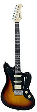 Monoprice Offset OS20 Classic Electric Guitar - Right Handed, Basswood Body, Gig Bag, Sunburst - Indio Series