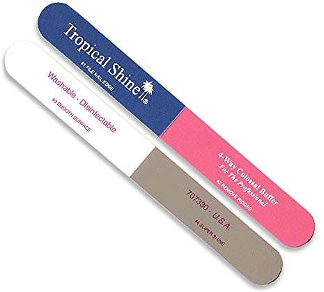 4-Way Colossal Buffer Medium-Fine and Smooth-Shine - Large by Tropical Shine for Women - 1 Pc File