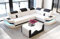Sofa Dreams Ecksofa Como L Form Ledersofa - mit LED Beleuchtung, verstellbare Kopfstützen, Lederfarben wählbar/Ausrichtung wählbar (Ecke rechts, Weiß-Schwarz)