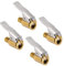 Toolwiz 4 Stück 8mm Air Chuck Autoventil Hebelstecker Adapter Druckluft Reifenfüller Fahrradventil Messing Reifenfüllnippel Fahrrad Ventil Adapter mit Gewinde für verbinden Druckluft Schlauch