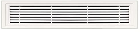 Liveinu Rejillas de Ventilación Calidad Placa de Ventilación Rectangular Cubierta de Ventilación Rectangular Rejilla Grande 600x250mm Blanco
