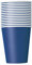 Trimming Shop Vasos de papel desechables de, 9 onzas (266 ml), color azul marino, vajilla desechable para fiestas, 14 unidades