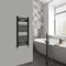 Warmehaus Modern Bathroom Heated Towel Rail Ladder Radiator 800x400mm Straight for Bathroom Kitchen Black