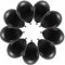 10 Luftballons Schwarz Eco Ballons Schwarz Made in EU Deko Geburtstag Hochzeit Trauerfeier Party, 32cm Helium geeignet