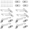 ZOFUN 8 Packs UPVC Window Restrictor Locks, 8.5 x 4.8 cm Stainless Steel Window Restrictors for UPVC, 4 Pcs Left Handed & 4 Pcs Right Handed Window Restrictor Locks for Home Office UPVC Windows