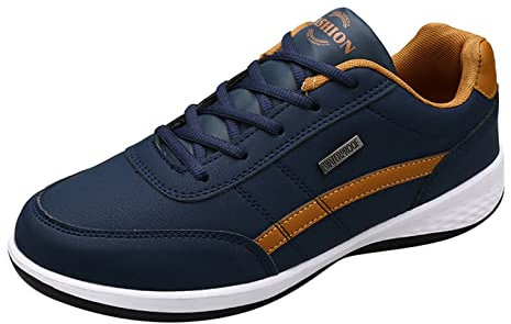 Stivali Uomo Stivali da Pesca Uomo Alti Scarpe Uomo Tela estive Stivali Uomo Pelle Marrone 2023 Sneakers Uomo estive Bianche Blu Scuro #1 14.99