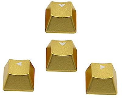 Hemobllo Gaming Keyboard Key Caps 4pcs Aluminum Alloy Key Caps Replacement Key Caps Keycap for Pc Stable and Sturdy