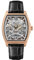 Ingersoll The California Herren-Automatikuhr, 39 mm, mit skelettiertem Zifferblatt und schwarzem Lederarmband