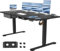 JUMMICO Höhenverstellbarer Schreibtisch mit USB-Ladeanschluss,Schreibtisch Höhenverstellbar Elektrisch, Steh-Sitz Tisch Stehpult Verstellbarer Computertisch,Standing Desk,160 x 70 cm, Schwarz