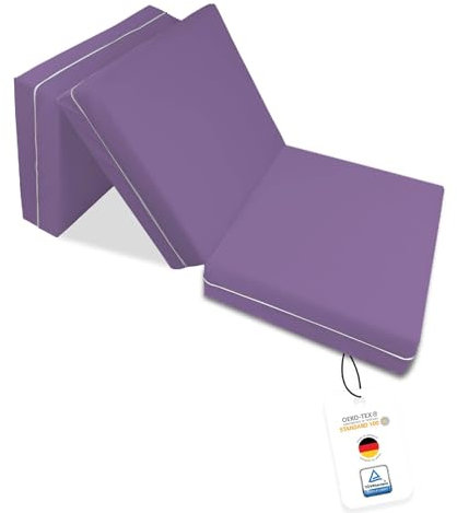 joyfill Klappmatratze - die Beste Faltmatratze aus Qualitätsschaumstoff (516 LILA)