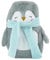 A2Z Hot Water Bottle 750ML Hot Water Bottle 3D Animal Plush Fleece Cover Rubber Hot Water Bag - Hot Bottle AZ7830 Penguin
